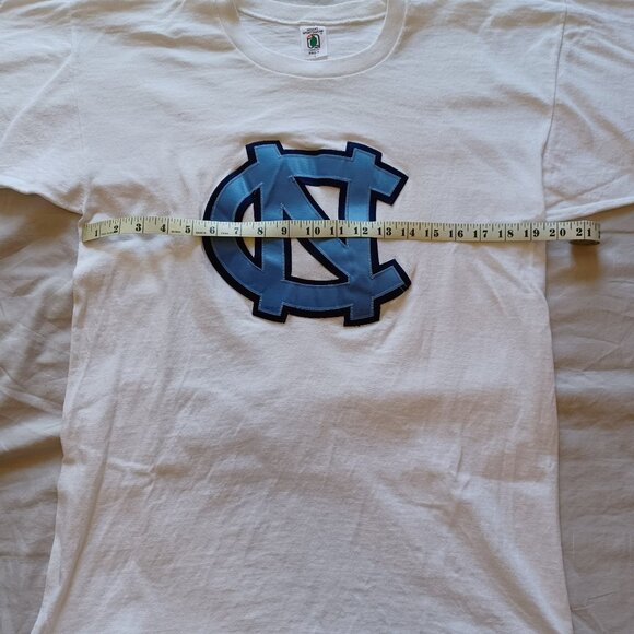 Vintage 1980s Desert Sportswear North Carolina Tar Heels White T-Shirt Adult L - Picture 7 of 8